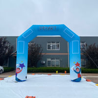 Arche publicitaire gonflable personnalisée, imperméable et durable, en tissu Oxford, pour événements, entrée gonflable inclinée