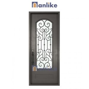Anlike Verre Européen Moderne Extérieur Vieux Blanc Belle <span class=keywords><strong>Entrée</strong></span> Forgée Extérieur Fer <span class=keywords><strong>Porte</strong></span> et Fenêtre - Product Image 4
