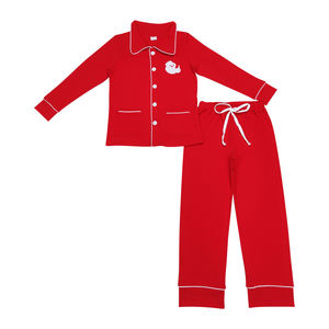 NO Tariffs Contact Us GLP0700 RTS Fashion Western Clothing Women <strong>Christmas</strong> <strong>Pajamas</strong> Red Long Sleeve Top Pants Parent-<strong>child</strong> Outfit - Product Image 1