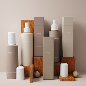 Mingdun Rose Gold sang trọng chăm sóc da bao bì chai nhựa Bộ rỗng cho chăm sóc da container Radian chai và lọ Bộ - Product Image 1