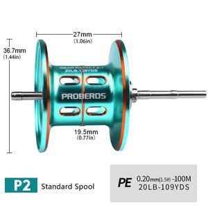 Roue de gouttelettes d'eau <span class=keywords><strong>en</strong></span> gros 7.2:1 culbuteur <span class=keywords><strong>en</strong></span> métal 5 + 1BB roue de projection à distance roue de ligne de pêche colorée - Product Image 3