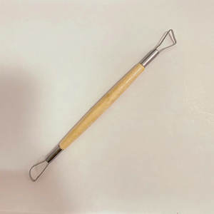 Lot de 6 outils à double face avec manche en <span class=keywords><strong>bois</strong></span> pour argile - Ensemble de <span class=keywords><strong>sculpture</strong></span> et modelage pour poterie et cire - Product Image 4
