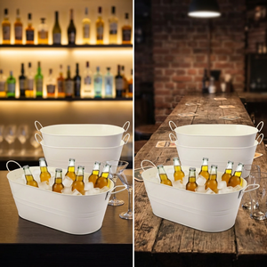 Top Selling Modern Classic Beer Whiskey Drinks <b>Plastic</b> Beverage Cooler Large Capacity ice Bucket for party camping - Product Image 3