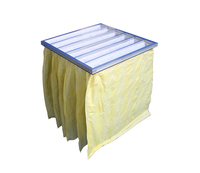 Filtre à air de poche plissé en fibre synthétique grossière à efficacité moyenne pour salle blanche, média industriel Haval F5 F6 F7 F8 F9