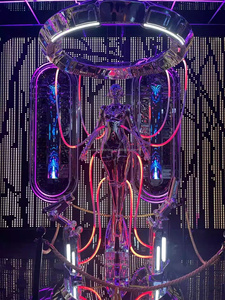 Escultura Club Bar KTV Decoración Artesanía de fibra de vidrio Tecnología futura Obra DE ARTE Estatua Lámpara de pie Escultura - Product Image 4