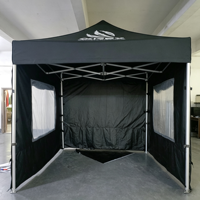 Einziehbarer Hamburger-Wagen mit Markise, Robustes Outdoor-Marktzelt, Individuell Bedrucktes Markenzelt mit Grafiken
