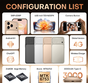 Prix ​​bas I17 Pro Max 5G Smartphone 16+1TB Appareil photo 108MP LED Débloqué Version mondiale 5G Gaming Dropshipping Téléphone de jeu 5G - Product Image 5