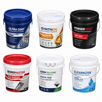 Promo Panas Ember Plastik 20L dengan Tutup dan Pegangan, Ember 5 Galon Food Grade, Ember Cat Kedap Air, Drum Plastik
