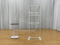 Support de toile de fond modulaire portable résistant aux intempéries avec bannière en tissu pour salons professionnels et conférences en extérieur