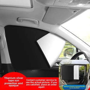 Màn che nắng ô tô chắn sáng hoàn toàn, cách nhiệt, có nam châm mạnh, phủ vinyl, lưới từ tính - Product Image 3