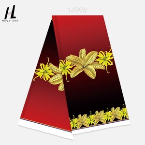 Tessuto con Vivaci Motivi Tropicali di Ibisco e Stampe Geometriche <span class=keywords><strong>Etniche</strong></span> per Abbigliamento da Spiaggia in Stile Polinesiano, Abiti - Product Image 3