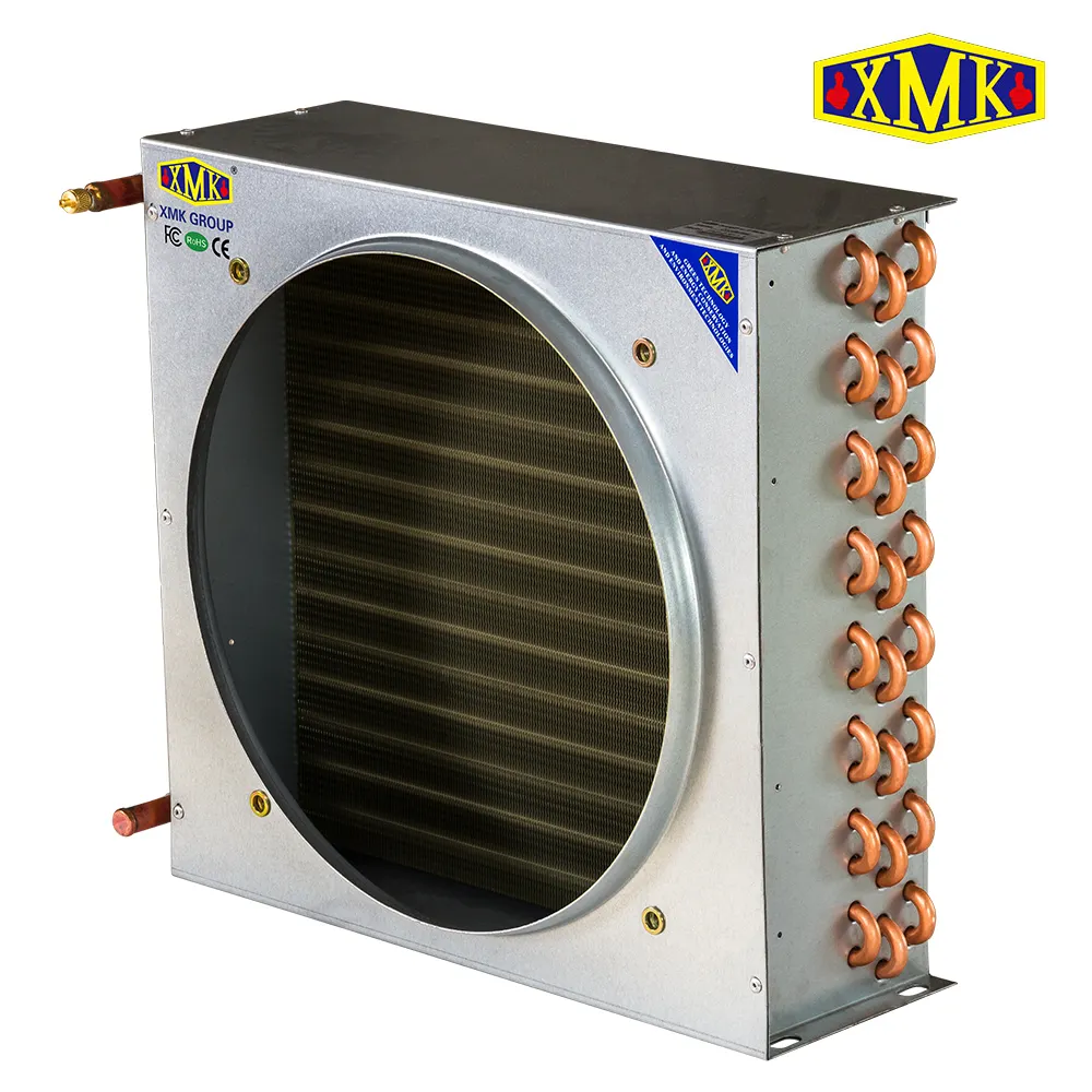 Koil kondenser sirip aluminium pertukaran panas Evaporator untuk sistem pendingin
