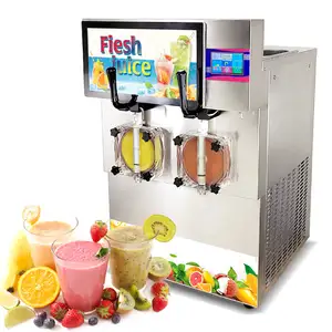 15Lx2 ticari slush makinesi/yüzlü margarita makinesi/CE ile slushy fincan dondurulmuş yapımcısı