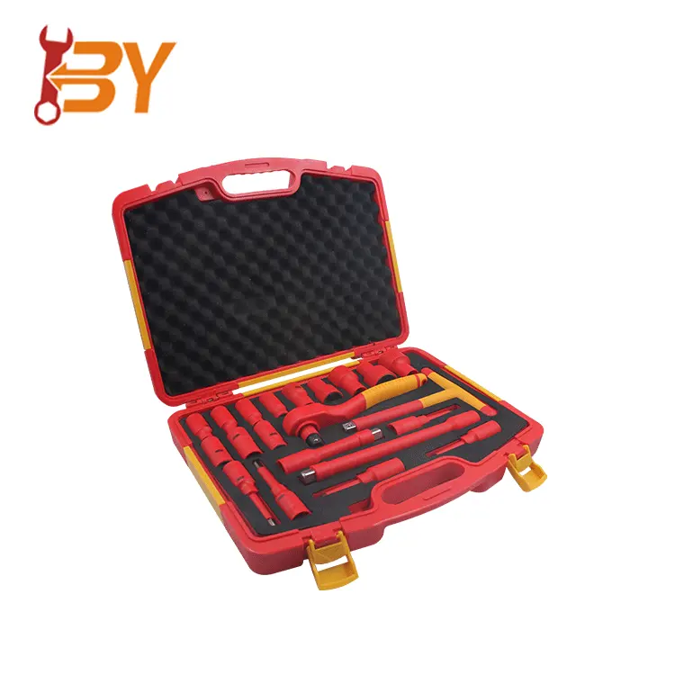 VDE Professional electrical tool kit 21 PCS 3/8 Inch VDE Insulated Electrician Tool Set Socket Screwdriver Set