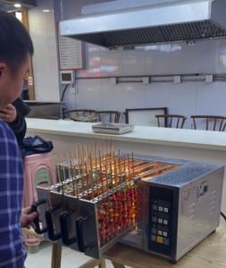 Máquina de <span class=keywords><strong>Kebab</strong></span> Eléctrica Giratoria Automática Personalizada, sin Humo, para Restaurantes Comerciales, Fiestas en Casa, Puestos de Mercado Nocturno - Product Image 4