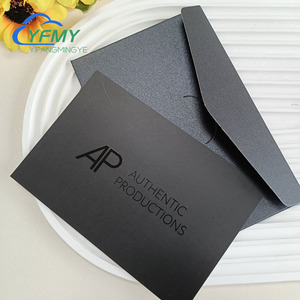 Biglietti economici rettangolari di ringraziamento-personalizzati con Branding UV nero, perfetti per uso aziendale - Product Image 2