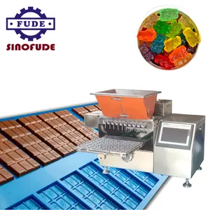 Sinofude nova máquina de fabricação de chocolate de depósito de doces do laboratório gummy vitamina