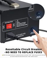 Transformateur abaisseur robuste 5000W Convertisseur de tension automatique 110V 220V pour une utilisation mondiale