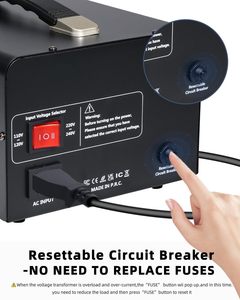 5000W pesante Step up Step Down trasformatore 110V 220V <span class=keywords><strong>Auto</strong></span> convertitore di tensione per uso globale - Product Image 2