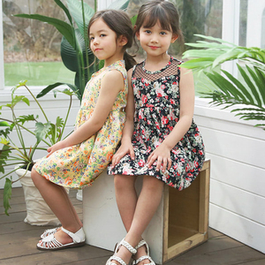 Nuevos Vestidos Casuales de Verano para Niñas, Estilo Occidental, con Estampado Floral, para Fiestas, Compra Directa del Proveedor en China - Product Image 4