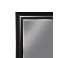 Cadre de miroir pleine longueur miroir de sol miroir de chambre à coucher miroir complet en bois noir
