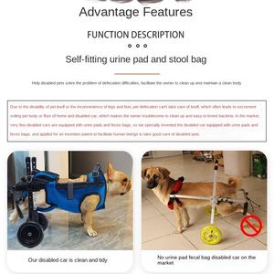 चयनित ऑक्सबर्ड कुत्ते चलने वाली गाड़ी बुजुर्गों और विकलांग पालतू जानवरों के लिए सीमा पार गतिशीलता सहायता - Product Image 3