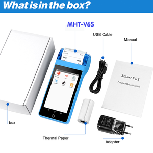 Étape MHT-V6S android 2 SIMs <span class=keywords><strong>carte</strong></span> <span class=keywords><strong>prépayée</strong></span> terminal de paiement de position de billet imprimante tout en un seul écran tactile - Product Image 2