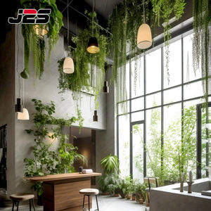 J2S Plante artificielle réaliste Asphodelaceae Barbados Aloe 53 feuilles Bonsaï Décoration de jardin d'intérieur Plantes en plastique Résistantes aux UV Réalistes - Product Image 2