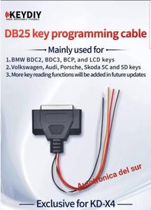 Cavo di Programmazione Chiavi KEYDIY KD DB25 Esclusivo per KD-X4 per Chiavi BMW BDC2/ BDC3/ BCP/ LCD e per VW 5C 5D - Product Image 2