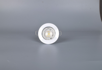 Kit de spots encastrés GU10 7W 600lm 3000K, downlight LED remplaçable blanc, spot de plafond avec support GU10
