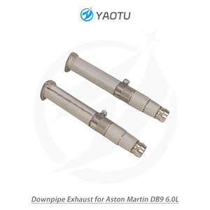 Tubo di Scarico Anteriore Dritto YT Premium in Acciaio Inox 304 con Protezione Termica per <span class=keywords><strong>Aston</strong></span> Martin <span class=keywords><strong>DB9</strong></span> 6.0L - Product Image 6