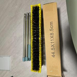 Balai de poussée extérieur à long manche balai de poussée robuste de 18 pouces pour sol en béton de cour de garage d'allée - Product Image 4