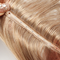 Honorhair Trame à trous facile à poser, 100% Cheveux Russes Remy à Cuticule Intacte, Double Tirage, Trame Genius Butterfly Skin avec Trous