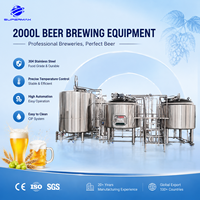 SUPER MAX 1000L 2000L Juego Completo de Equipo de Elaboración de Cerveza de Acero Inoxidable Alemán Personalizado, Certificado CE, para Uso en Cervecerías Artesanales