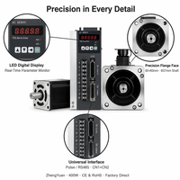 Kit de moteur servo 400W 220V AC monophasé avec contrôle par impulsions RS485, haute précision 3000 tr/min, encodeur 17 bits pour l'automatisation