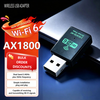 IFA02 Mini Adaptateur WiFi USB WiFi6 AX1800 Pont WiFi Extérieur Double Bande Plug-and-Play Adaptateur WiFi Interne