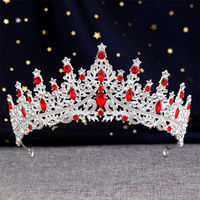 Couronne de Mariée de Luxe en Alliage, Style Baroque, Tiare de Reine avec Strass, Accessoire de Mariage OEM, Diadème