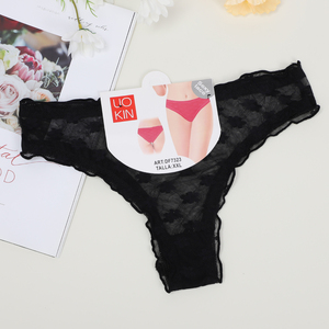 Giovane donna a vita bassa <span class=keywords><strong>Sexy</strong></span> trasparente Tanga in pizzo completo mutandine brasiliane UOKIN da donna pizzo Hipster Mix Size Pack 12 pz - Product Image 3
