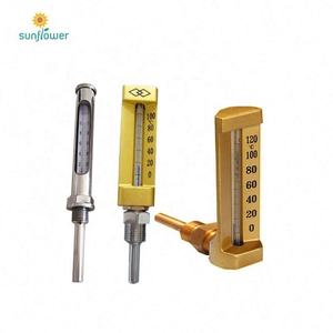 Termómetro Industrial de Metal marino con forma de <span class=keywords><strong>V</strong></span>, vidrio de latón, para navegación de agua marina - Product Image 4