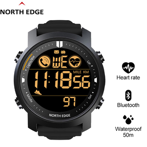 DF North Edge LAKER montre de sport intelligente hommes moniteur de fréquence cardiaque étanche 50M natation course sport <span class=keywords><strong>podomètre</strong></span> chronomètre Android - Product Image 3