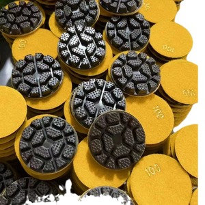 Disque de polissage diamanté pour machine à polir le marbre, avec abrasif de qualité fine à moyenne, compatible avec les meuleuses d'angle - Product Image 3