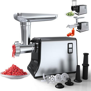 Hachoir <span class=keywords><strong>à</strong></span> viande multifonctionnel électrique en acier inoxydable pour la maison, pour couper les légumes, faire des saucisses, vente directe d'usine - Product Image 1