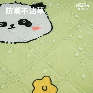 Tapete de Picnic con Dibujos Animados de Panda, Rectangular, Impermeable, para Acampar al Aire Libre, para Varias Personas, Primavera, Yafang, Ultrasónico, PVC - Product Image 2