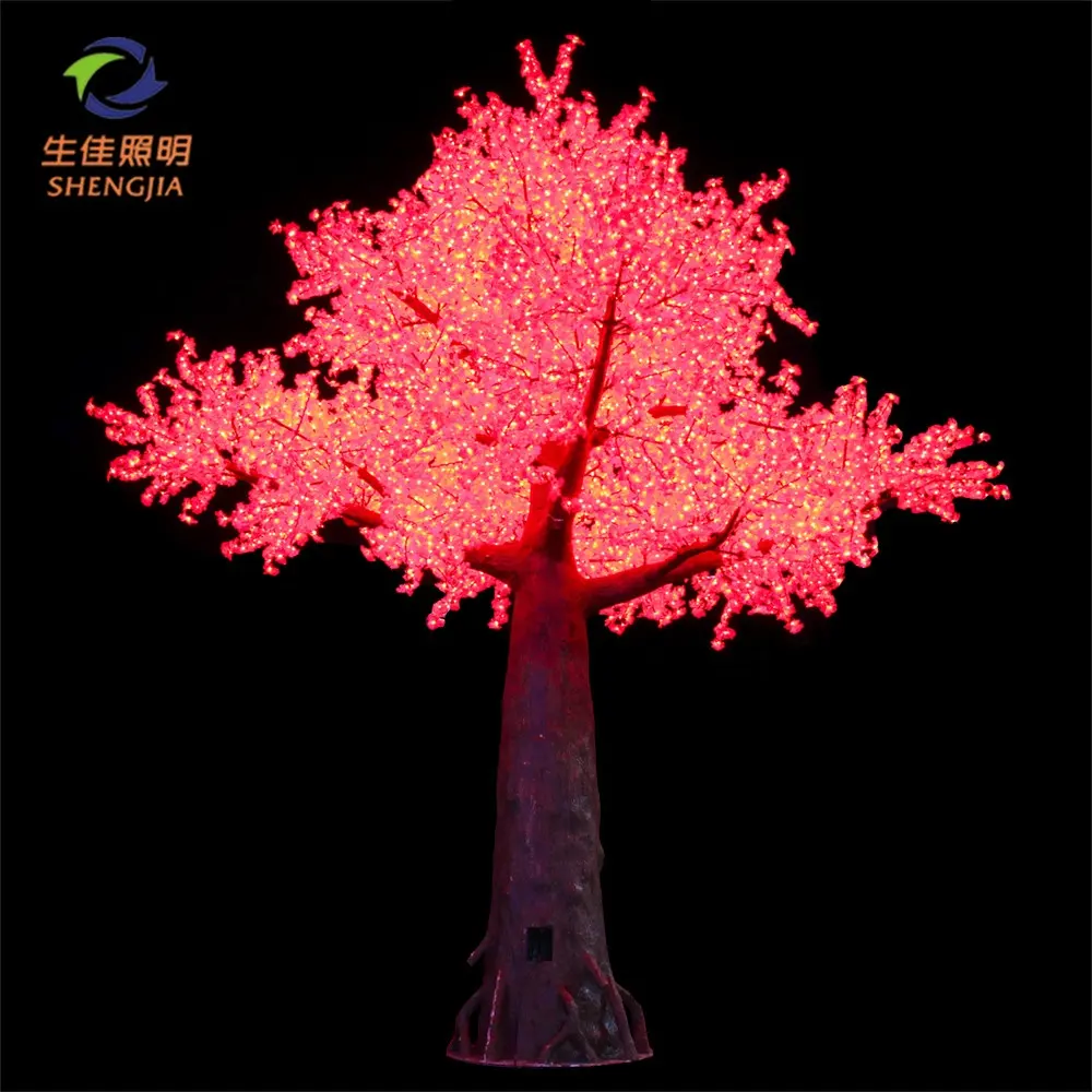 Factory sales 6M Outdoor+Artificial+LED+Cherry+Blossom+Tree+Light,+Big+blossom+cherry+tree
