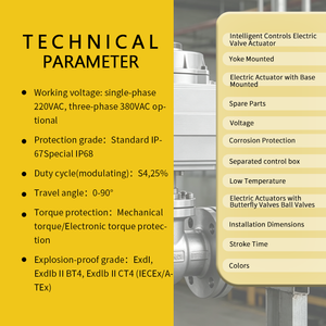 Actionneur de vanne électrique à commande partielle antidéflagrant ATEX IECEX <span class=keywords><strong>BT4</strong></span> CT4 pour centrale électrique - Product Image 5