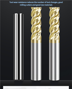 เครื่องกัดแบบแบนเคลือบไททาเนียมคุณภาพสูงเครื่องมือ CNC เครื่องกัดไทเทเนียมความเร็วสูง - Product Image 5