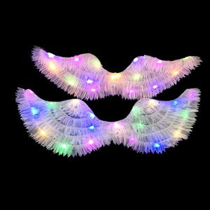 Accesorios para Festivales <span class=keywords><strong>de</strong></span> Halloween y Navidad <span class=keywords><strong>de</strong></span> Pafu, Alas <span class=keywords><strong>de</strong></span> Ángel con Luces LED, Alas <span class=keywords><strong>de</strong></span> Hada Brillantes y Coloridas, Disfraz para Niños y Adultos - Product Image 1