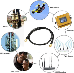 Câble coaxial Oem Rg58 50ohm Rf de haute qualité connecteur Sma mâle à Sma mâle avec gaine en PVC noir - Product Image 4