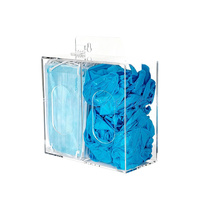 Boîte de rangement murale transparente en acrylique moderne pour la maison, épaisseur personnalisable, pour masques et gants jetables en latex, anti-poussière