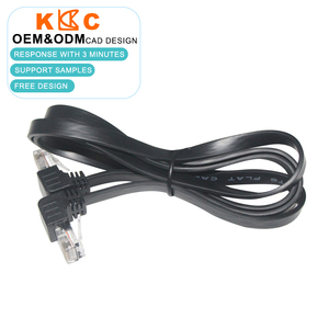Usine OEM plat Cat5E Cat6 Cat6A Cat7 Cat8 <span class=keywords><strong>Ethernet</strong></span> UTP FTP 0.5 <span class=keywords><strong>m</strong></span> 1m Cat6 cordon de raccordement mince Cat6 câble de raccordement - Product Image 1